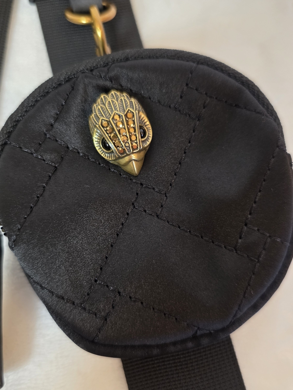 Kurt Geiger Quilted Crossbody Shoulder Bag in Black - Picture 6 of 8